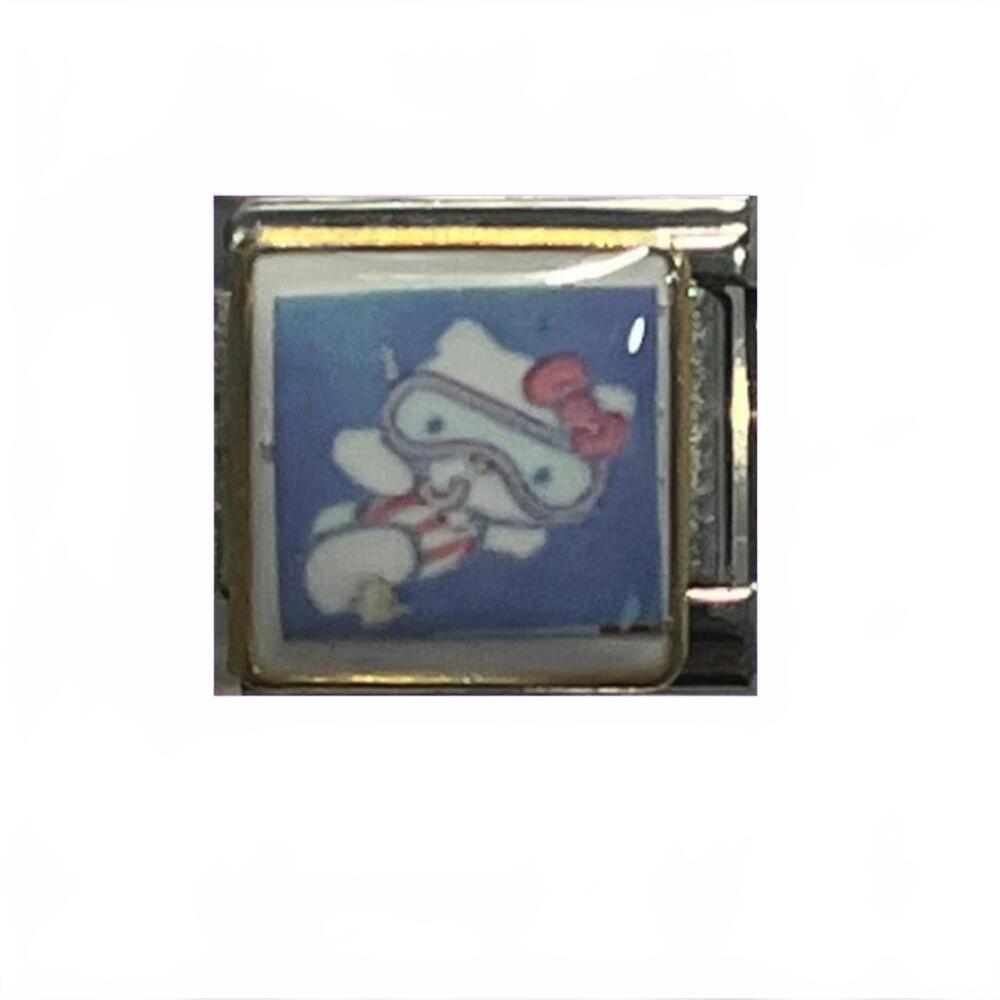 Square hello kitty scuba diving charm